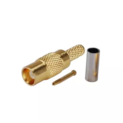 GENERIC MCX Female Crimp Connector Brass with Ferrule & Pin for RG-316/RG-179/RG-174 Coaxial Cable, O9-IPOI-5CML