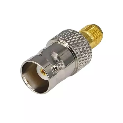NBR RF Coaxial Adapter 50 Ohm Impedance BNC Female to SMA Female for LAN Devices, WiFi