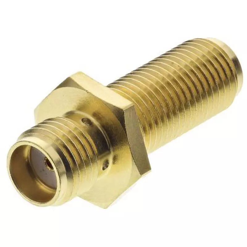 HUBER+SUHNER Coaxial Conversion Adapter 0-18 GHz Operating Frequency 50 Ω Impedance Gold on, 34_SMA-50-0-1/111_NE