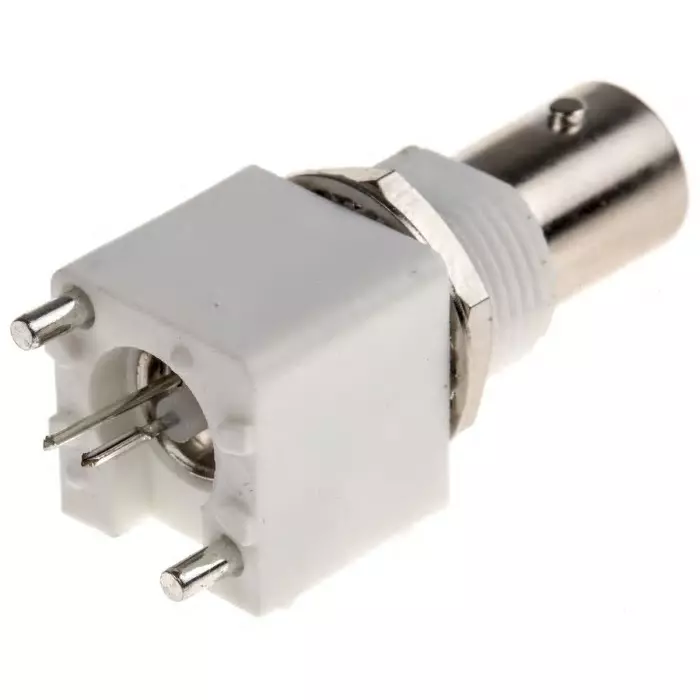 RS PRO BNC Connector Jack 50 Ω Straight PCB Mount Bulkhead Fitting, 5260279
