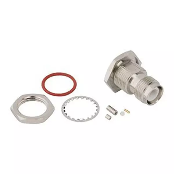AMPHENOL RF RF Coaxial Connector, TNC RP, BLKHD JACK, 50 OHM, 031-6972.