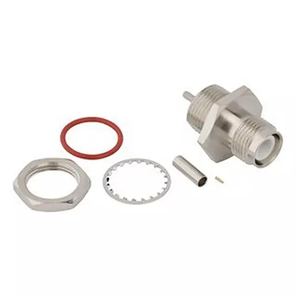 AMPHENOL RF RF Coaxial Connector, TNC RP, BLKHD JACK, 50 OHM, 031-6977.
