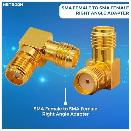 netboon-right-angle-90-coaxial-connector-sma-female-to-sma-female-right-angle-nickel-plated-brass-50-ohm-for-rf-communication-sma-f-sma-f-ra-adp-1p