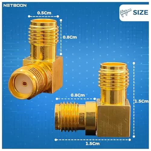 netboon-right-angle-90-coaxial-connector-sma-female-to-sma-female-right-angle-nickel-plated-brass-50-ohm-for-rf-communication-sma-f-sma-f-ra-adp-1p