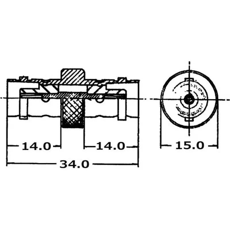 TAJIMI ELECTRONICS BNC Connector 1.3 or less Voltage Standing Wave Ratio 3 mΩ or less Contact Resistance 50Ω, BNC-A-JJ