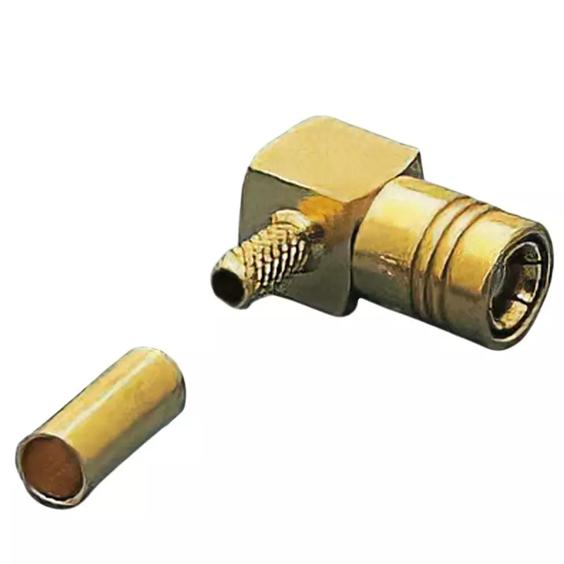 Amphenol Coaxial Connector Plug Right angle Connection Direction, SMB6112D1-3GT30G-5-50
