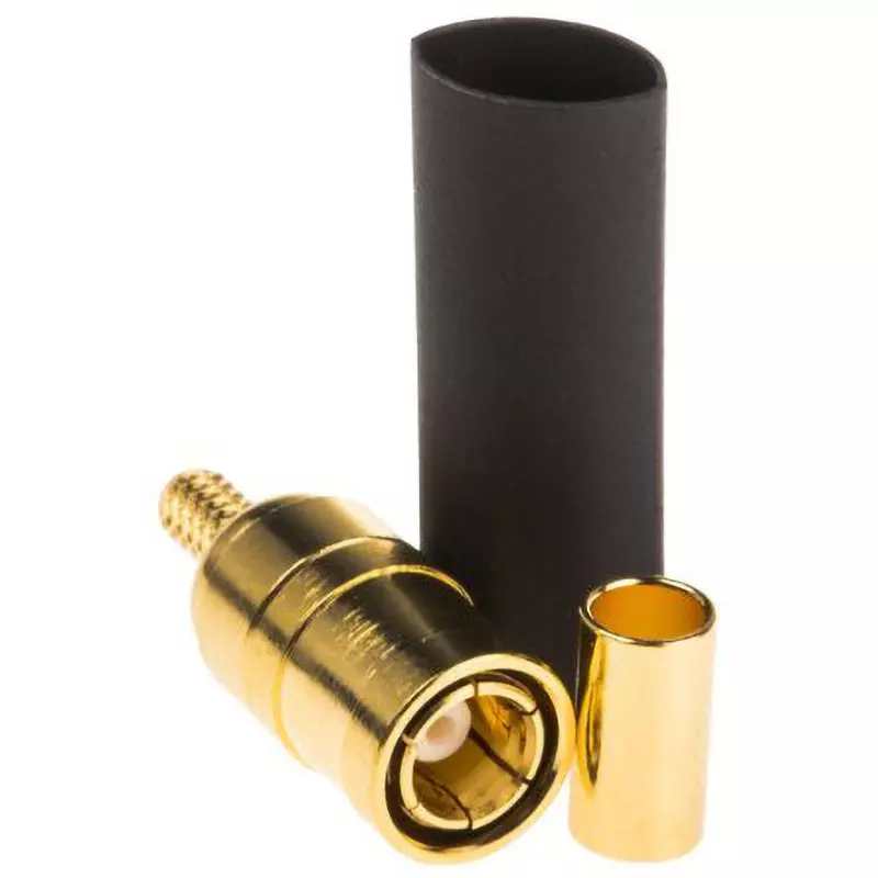 Amphenol Coaxial Connector Straight Connection Direction, SMB6121A1-3GT30G-5-50 (Pack of 100)