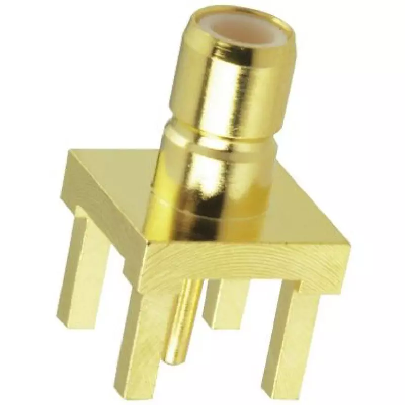 Amphenol Coaxial Connector Jack Straight Connection Direction, SMB1251B1-3GT30G-50 (Pack of 100)