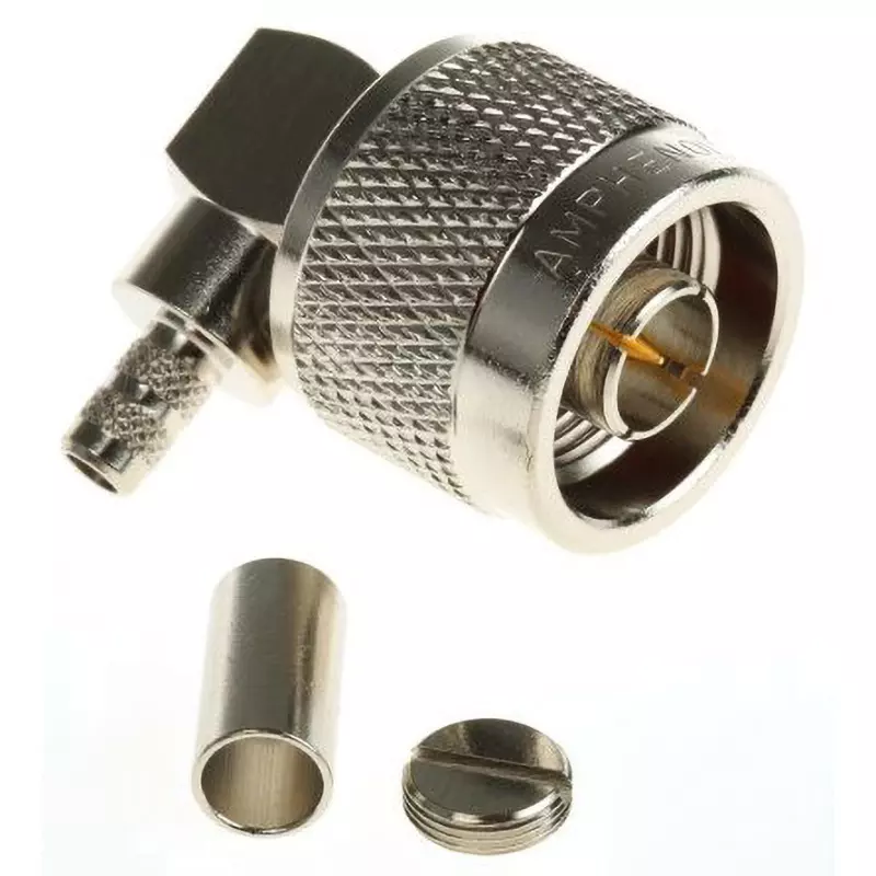 Amphenol Coaxial Connector Plug Right angle Connection Direction Male, N1112B1-001-NT3G-1-50 (Pack of 100)