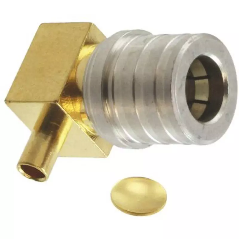 Amphenol Coaxial Connector Plug Right angle Connection Direction, 930-114P-51A