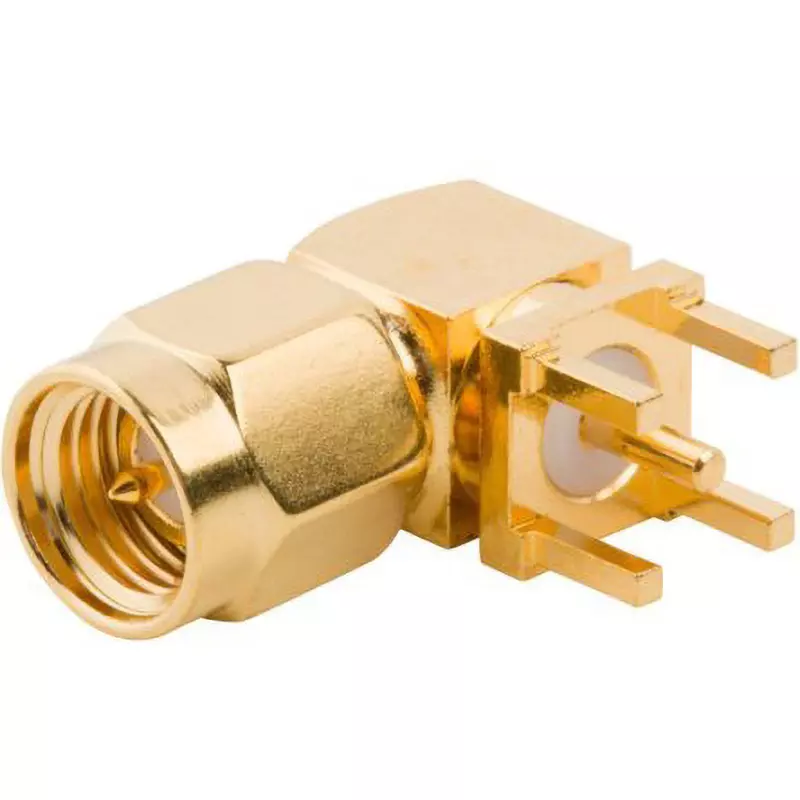 Amphenol Coaxial Connector Plug Right angle Connection Direction, 901-9894-RFX (Pack of 100)