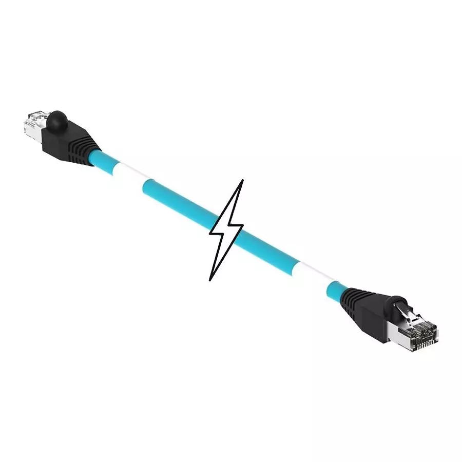 MOLEX Sensor Cable Assemblies ENET CORD, CAT5E, RJ45 PLUG-PLUG, 19.7" 120108-0687