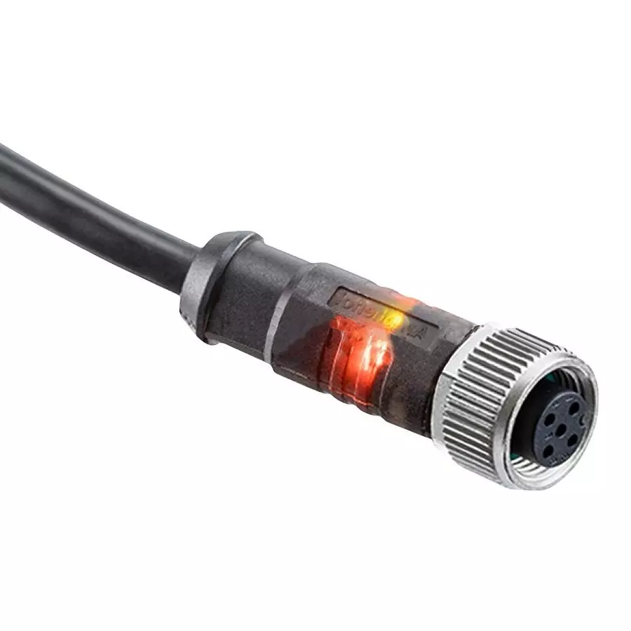 AMPHENOL LTW CABLE ASSY, 5P M12 RCPT-FREE END, 6.6FT, LM12A-05BFFM-SL8B02