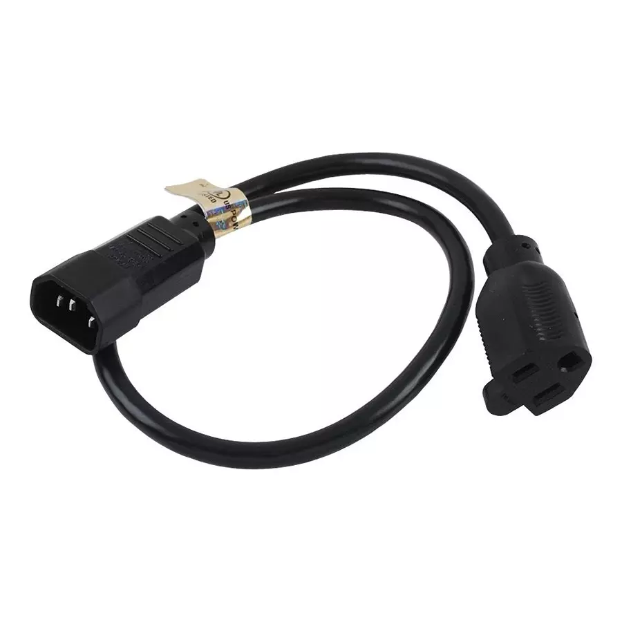 EATON TRIPP LITE PWR CORD, IEC C14/NEMA5-15R, 610MM, 13A, P002-002
