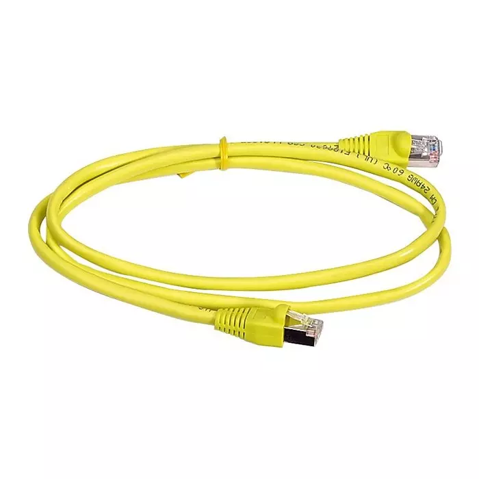 VIDEK PATCH LEAD, CAT5E, STP, YELLOW, 5M, 1962-5Y