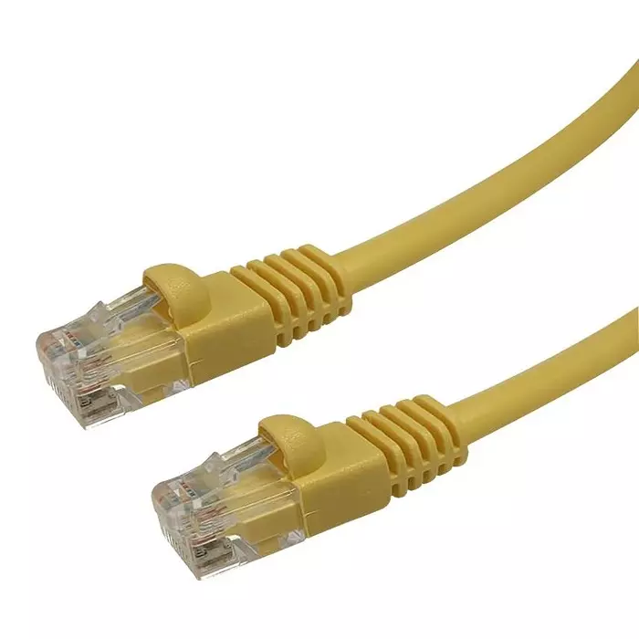 VIDEK PATCH LEAD, CAT5E, YELLOW, 5M, 2965-5Y