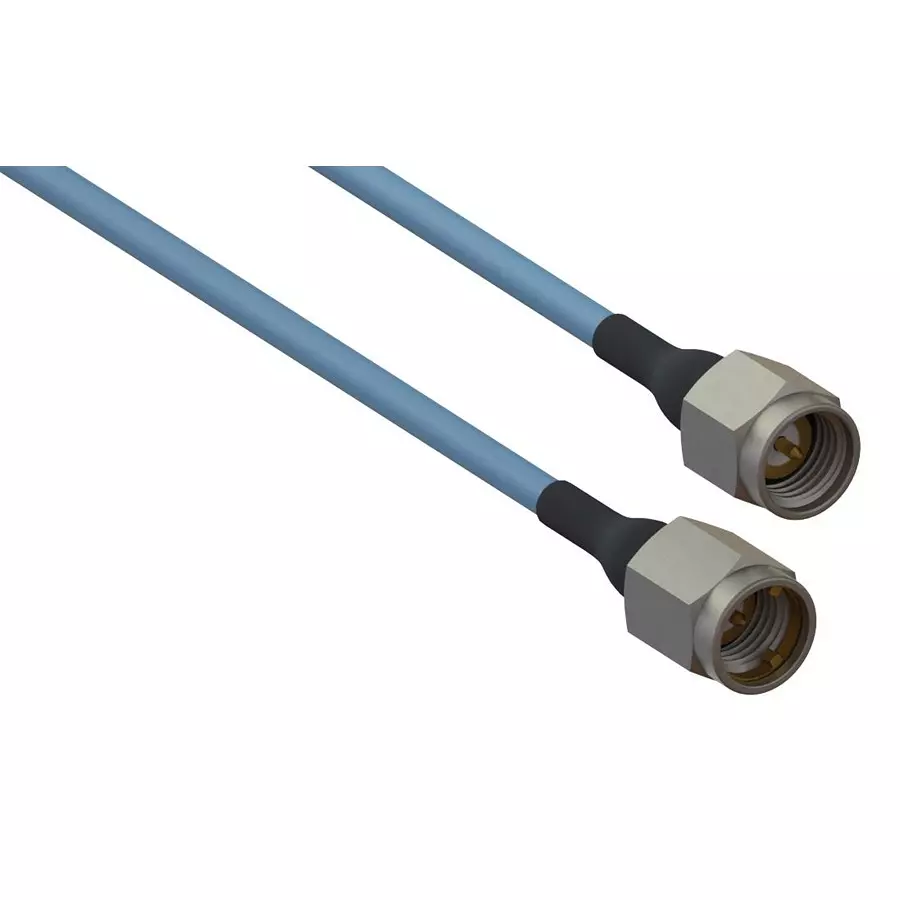 AMPHENOL SV MICROWAVE RF COAX CABLE, SMA PLUG-SMA PLUG, 6", 7029-3414