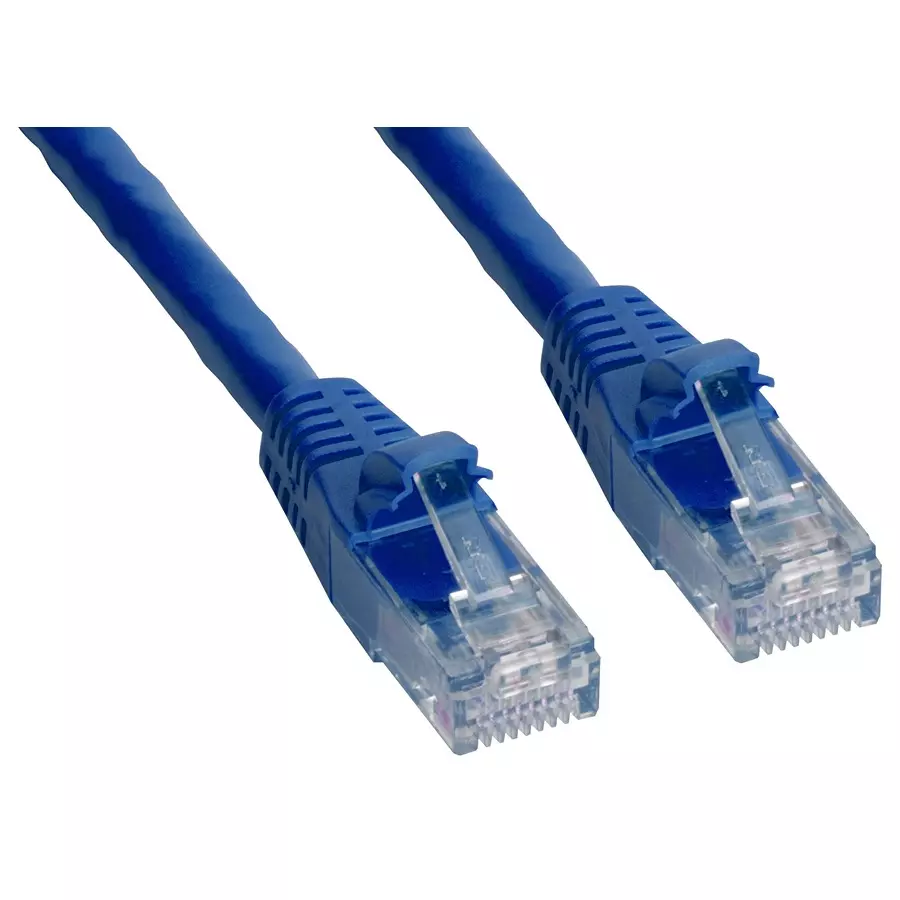 AMPHENOL CABLES ON DEMAND PATCH CABLE, RJ45 PLUG, 2 , BLUE, MP-64RJ45UNNB-002