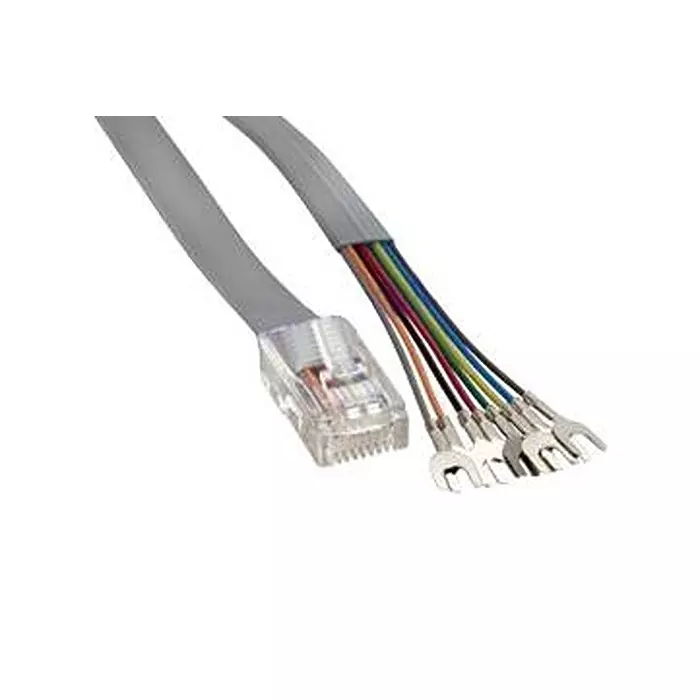 AMPHENOL CABLES ON DEMAND ENET CABLE, RJ45 PLUG-SPADE LUG, 1FT, MP-5FRJ45SLPS-001