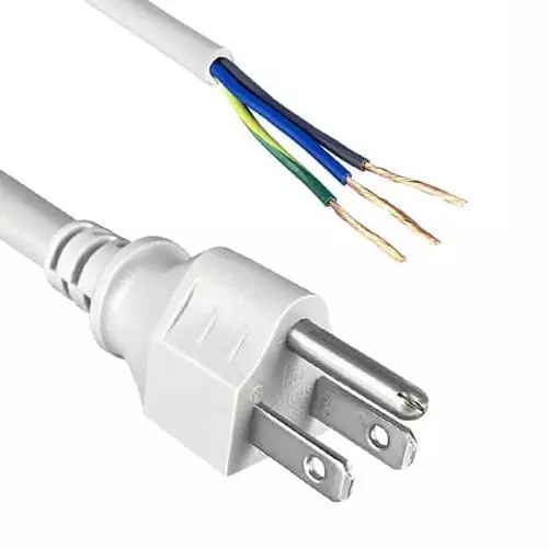 QUALTEK ELECTRONICS POWER CORD, NEMA 5-15P-FREE END, 72", 211011-06
