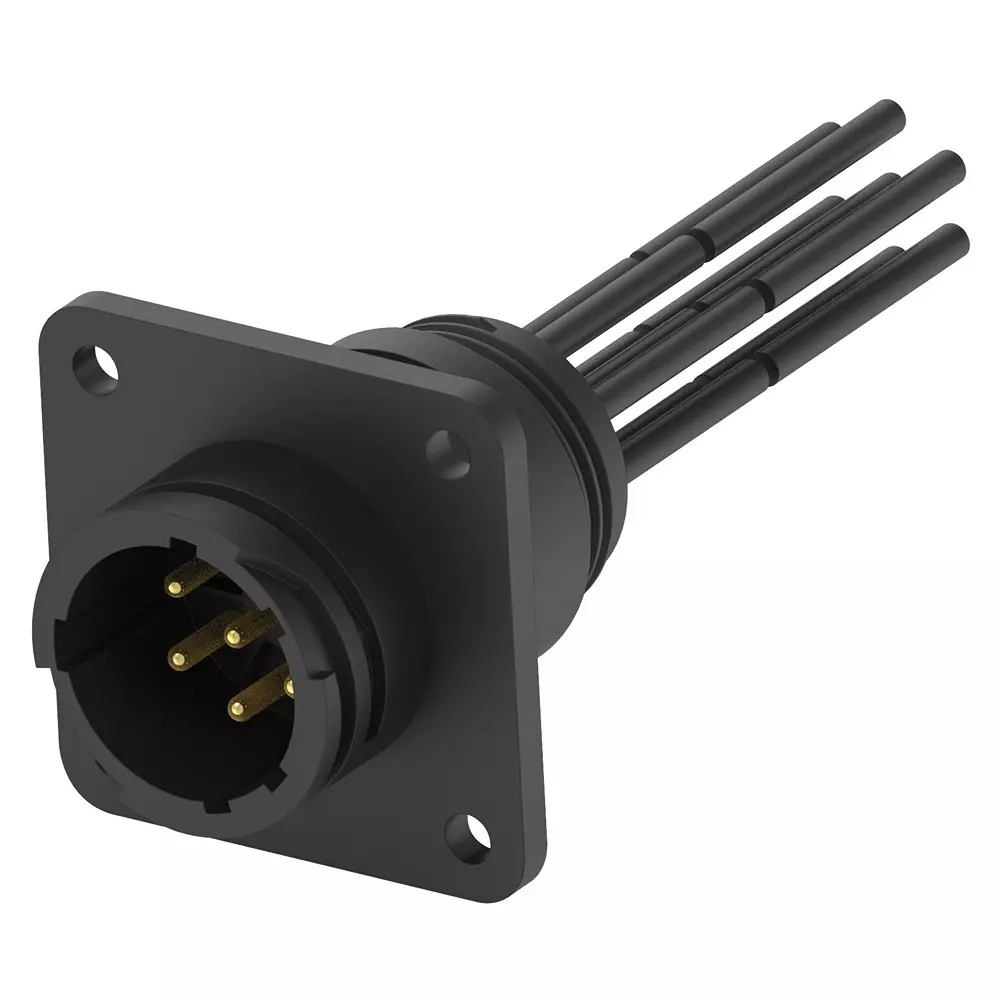 TE CONNECTIVITY Cir Cable, Rcpt-Free End, Std, 7P, 0.5M, 2387114-1
