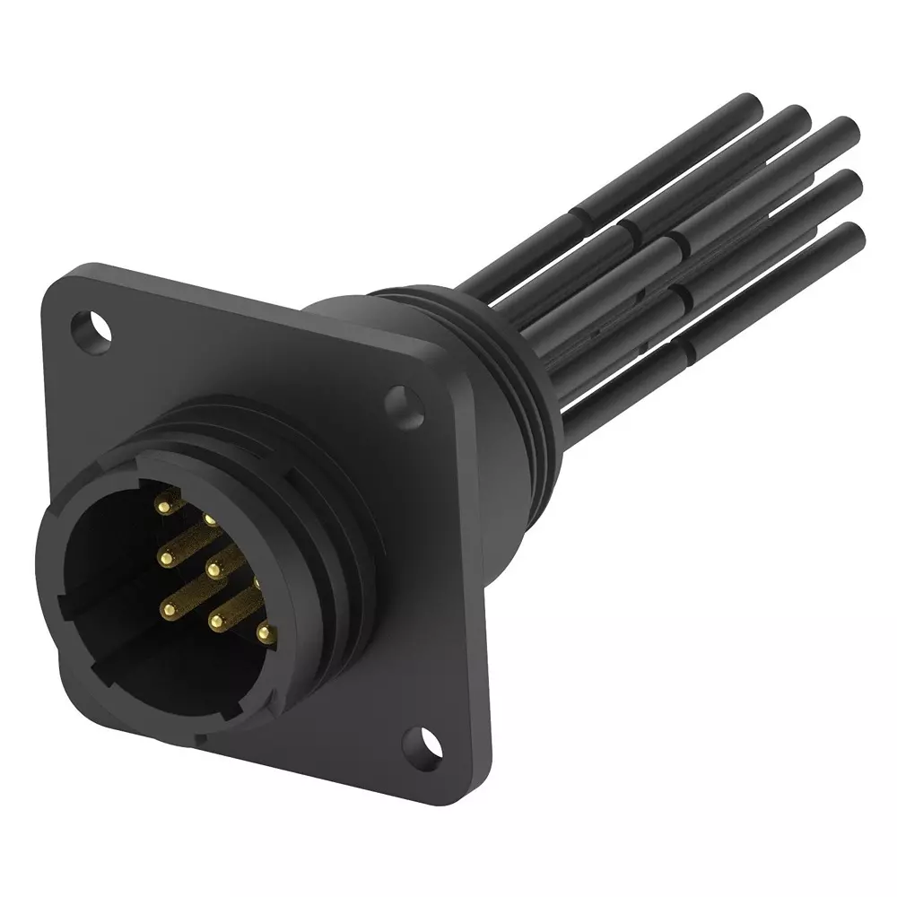 TE CONNECTIVITY Cir Cable, Rcpt-Free End, Std, 9P, 0.5M, 2387118-1