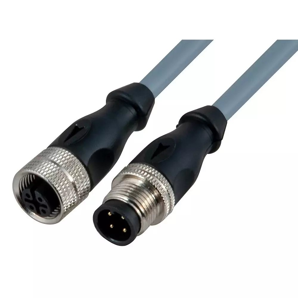 CARLO GAVAZZI Cable Assembly, 4Pos, Rcpt-Plug, Ip67, 6.6, CON14NFS1MS2.