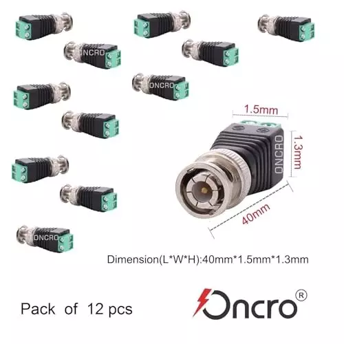 premiumav-bnc-connector-green-black-male-plug-bnc-support-all-video-devices-such-as-camera-monitor-dvr-card-and-recorder-etc-bnc-connector-are-also-used-for-safety-equipment-monitoring-converters-etc-black-for-industrial-use-mst-3166