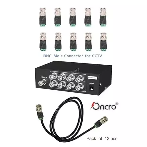 premiumav-bnc-connector-green-black-male-plug-bnc-support-all-video-devices-such-as-camera-monitor-dvr-card-and-recorder-etc-bnc-connector-are-also-used-for-safety-equipment-monitoring-converters-etc-black-for-industrial-use-mst-3166