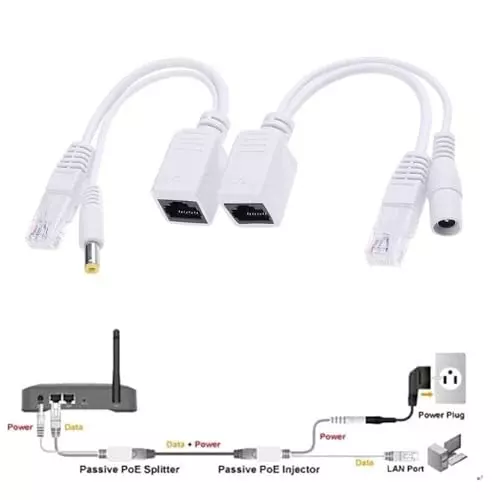 premiumav-passive-poe-injector-splitter-cable-internet-protocol-camera-desktop-white-for-industrial-use-mst-3167