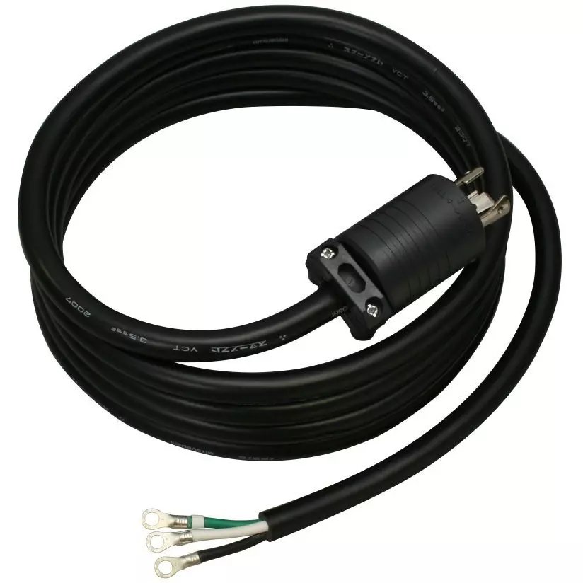 Meikosha Outlet Bar Power Cord 125 V Rated Voltage 20 Amp Current, MH9053T3
