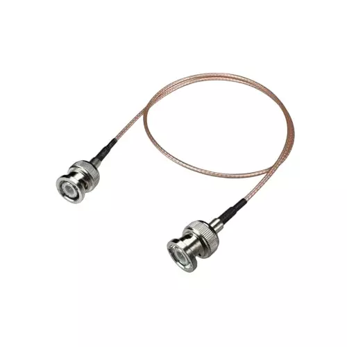 NBR RF Coaxial Pigtail Cable RG316 HD-SDI BNC Male to BNC Male 50 Ohm Antenna Jumper Extension Wire 1 ft (304.8 mm)