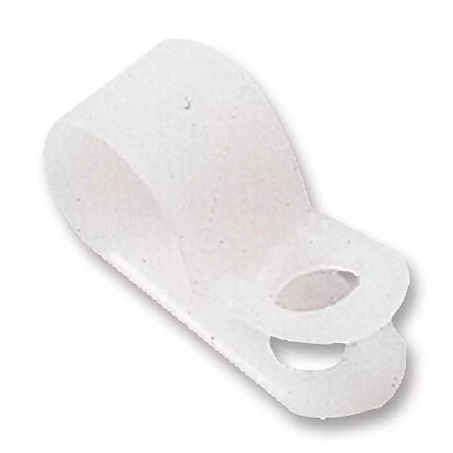 MULTICOMP PRO Cable Clamps / Cable Clips P CLIP, NATURAL, 6.35MM, PK100, UC-1 (Pack of 100)