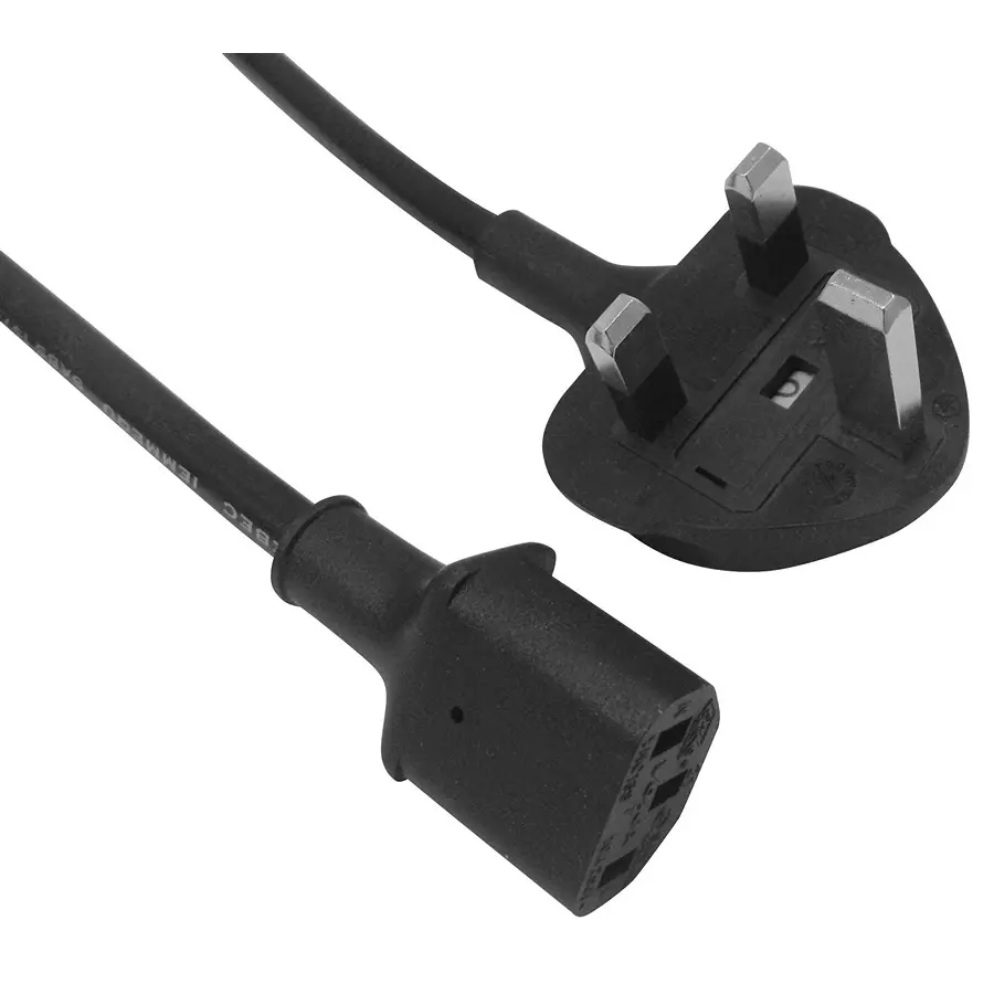MULTICOMP PRO Power Cords / Electrical Power Cables POWER CORD, UK PLUG-IEC 60320 C13, 2M, GW-151634