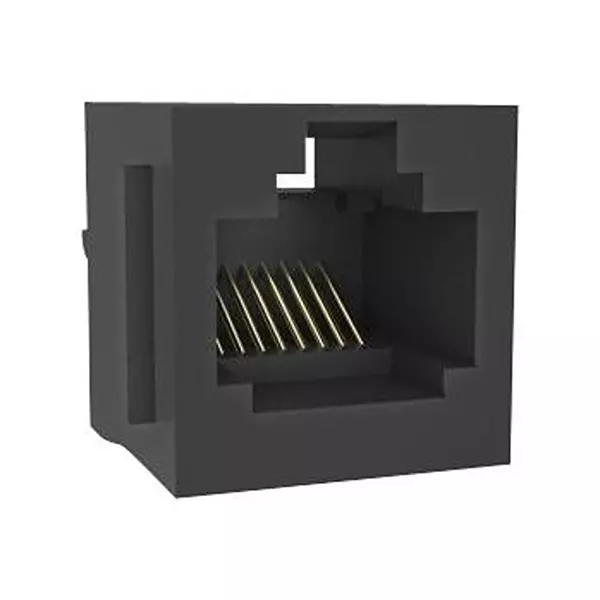 AMPHENOL COMMUNICATIONS SOLUTIONS MODULAR CONN, 8P8C, CAT5, JACK, TH, RJE08188001F.