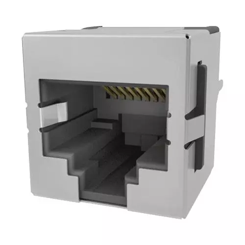 AMPHENOL COMMUNICATIONS SOLUTIONS MODULAR CONN, 8P8C, RJ45 JACK, CAT3, TH, RJE741887420.