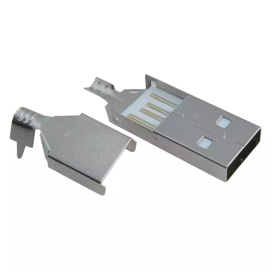 KEYSTONE USB CONNECTOR, 2.0 TYPE A, PLUG, CABLE, 925