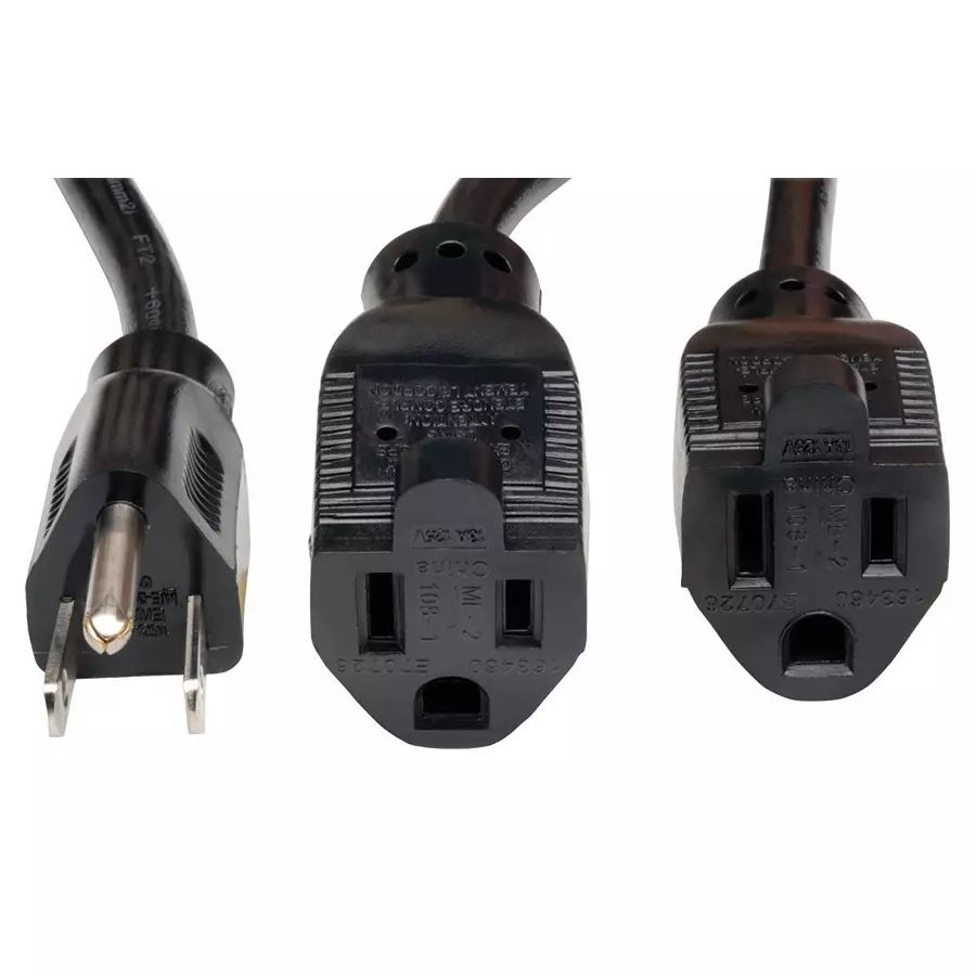 EATON TRIPP LITE POWER CORD, NEMA 5-15P/R, 1.5FT, 13A, P024-18N-13A-2R