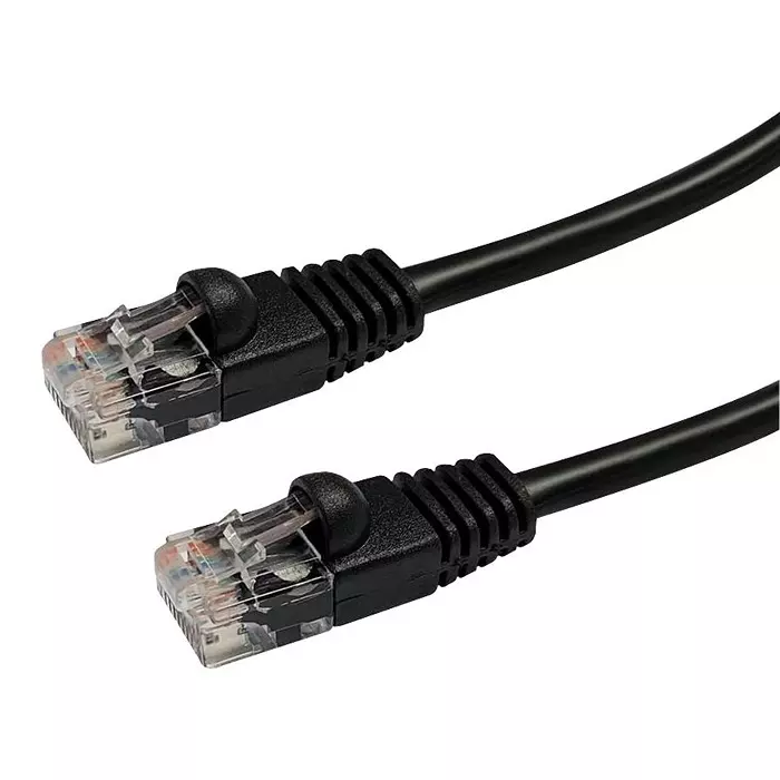 VIDEK PATCH LEAD, CAT5E, BLACK, 10M, 2965-10BK