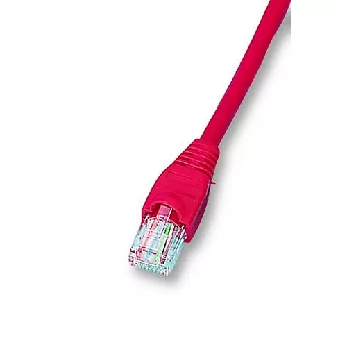 VIDEK PATCH LEAD, CAT5E, UTP, RED, 0.5M, 2961-0.5R