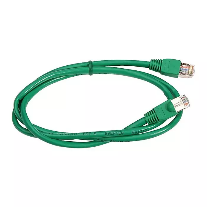 VIDEK PATCH LEAD, CAT5E, STP, GREEN, 5M, 1962-5G