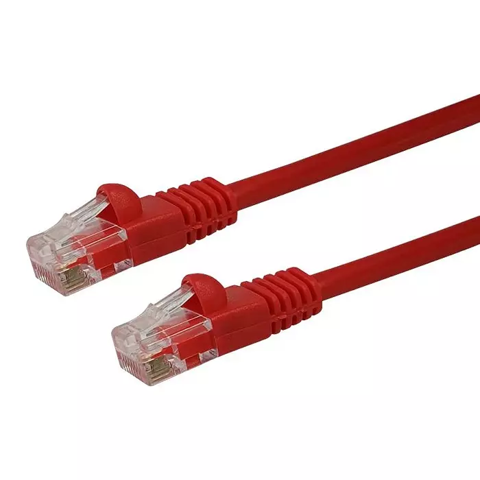 VIDEK PATCH LEAD, CAT5E, RED, 0.75M, 2965-0.75R