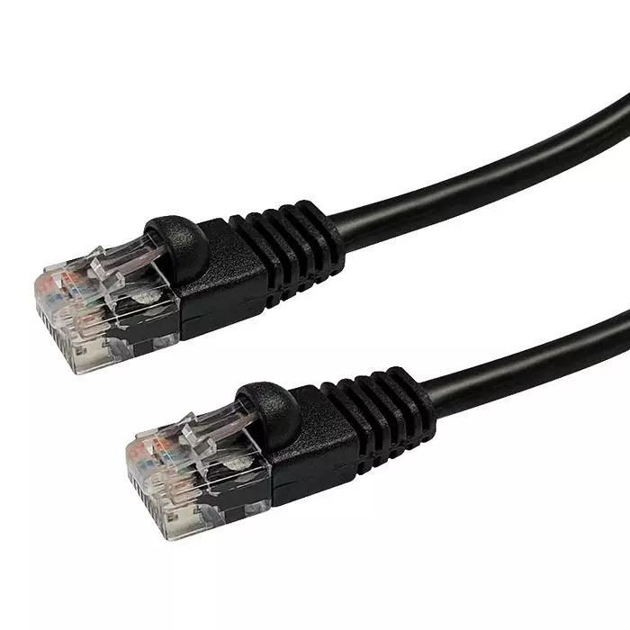 VIDEK PATCH LEAD, CAT5E, BLACK, 0.3M, 2965-0.3BK