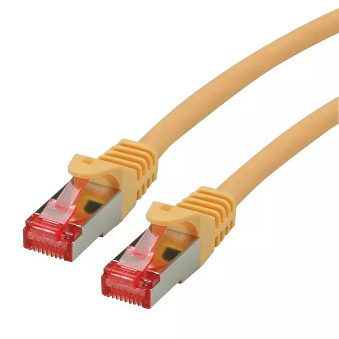 ROLINE PATCH CORD, RJ45 PLUG, CAT6, 1M, YELLOW, 21.15.2621