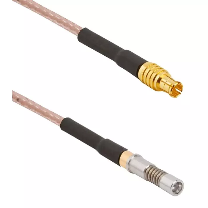 AMPHENOL SV MICROWAVE CABLE ASSY, SMPS JACK-MCX PLUG, 75 OHM, 7093-0275