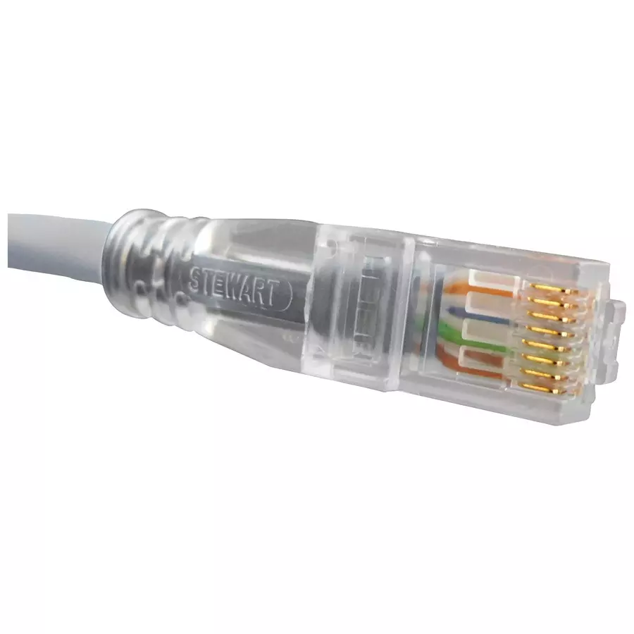 BEL Patch Cord, Rj45-Rj45 Plug, 7Ft, Grey, BM-5UG007F