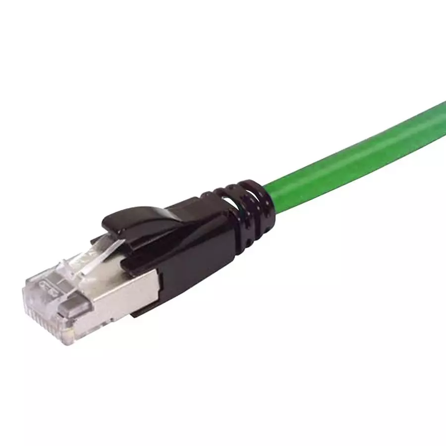 L-COM PATCH CORD, RJ45 PLUG-PLUG, 7FT, GRN, TRD695APGRN-7