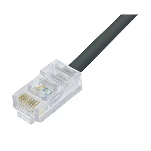 L-COM PATCH CORD, RJ45 PLUG-PLUG, BLK, 200FT, TRD695OD-200