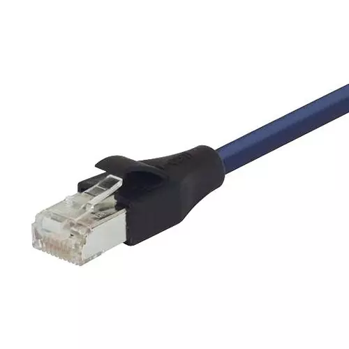 L-COM ENET CORD, CAT6, RJ45 PLUG-PLUG, 1FT, TRD695SCR-BL-1