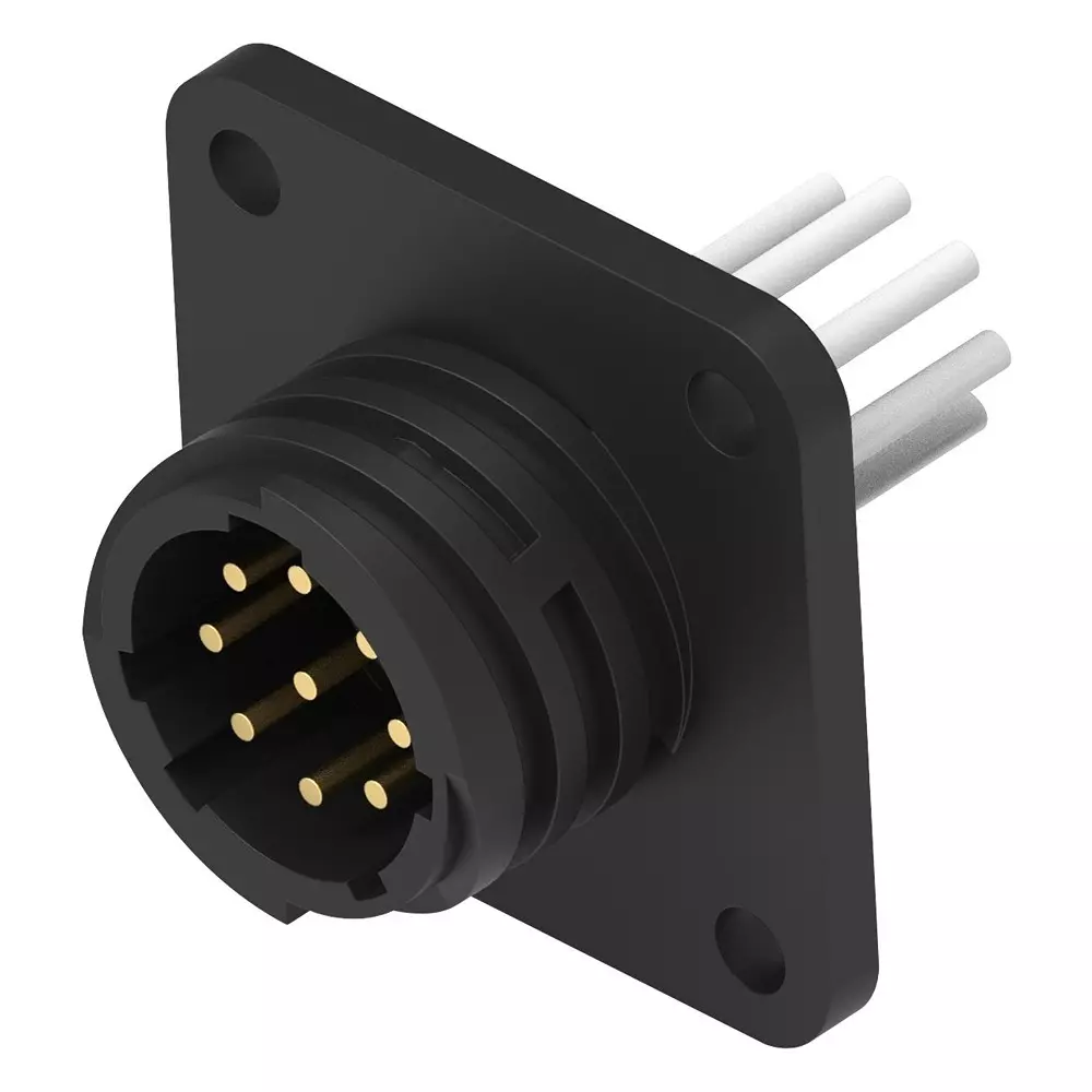 TE CONNECTIVITY Cir Cable, Rcpt-Free End, Std, 9P, 1M, 2387134-2